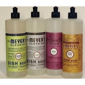 Mrs Meyers Clean Living  Dish Soap. 16 fl oz Set 4